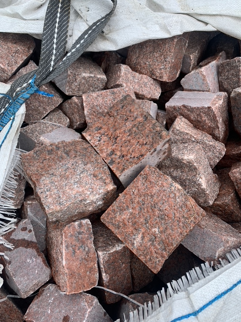 Брусчатка колотая красная 1 c